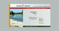 Desktop Screenshot of barbara-klamt.de