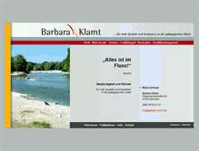 Tablet Screenshot of barbara-klamt.de
